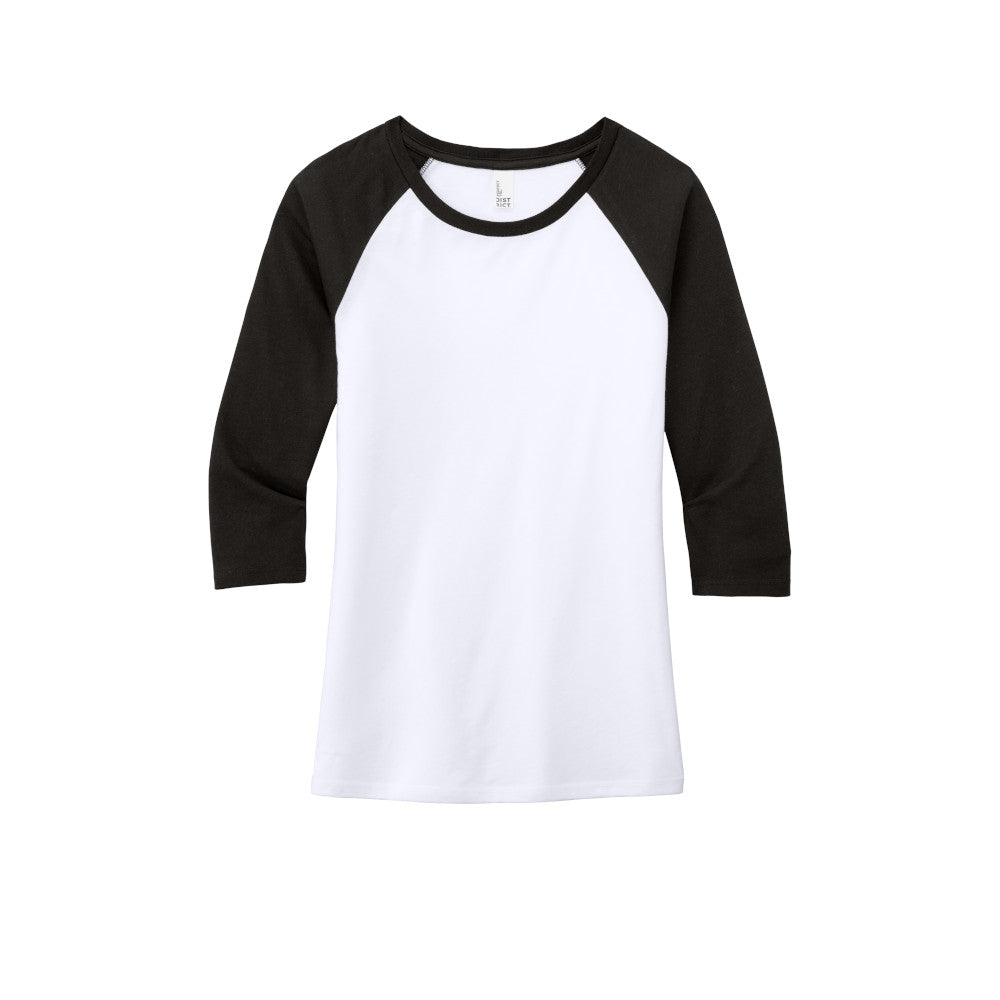 District Women's Perfect Tri 3/4-Sleeve Raglan