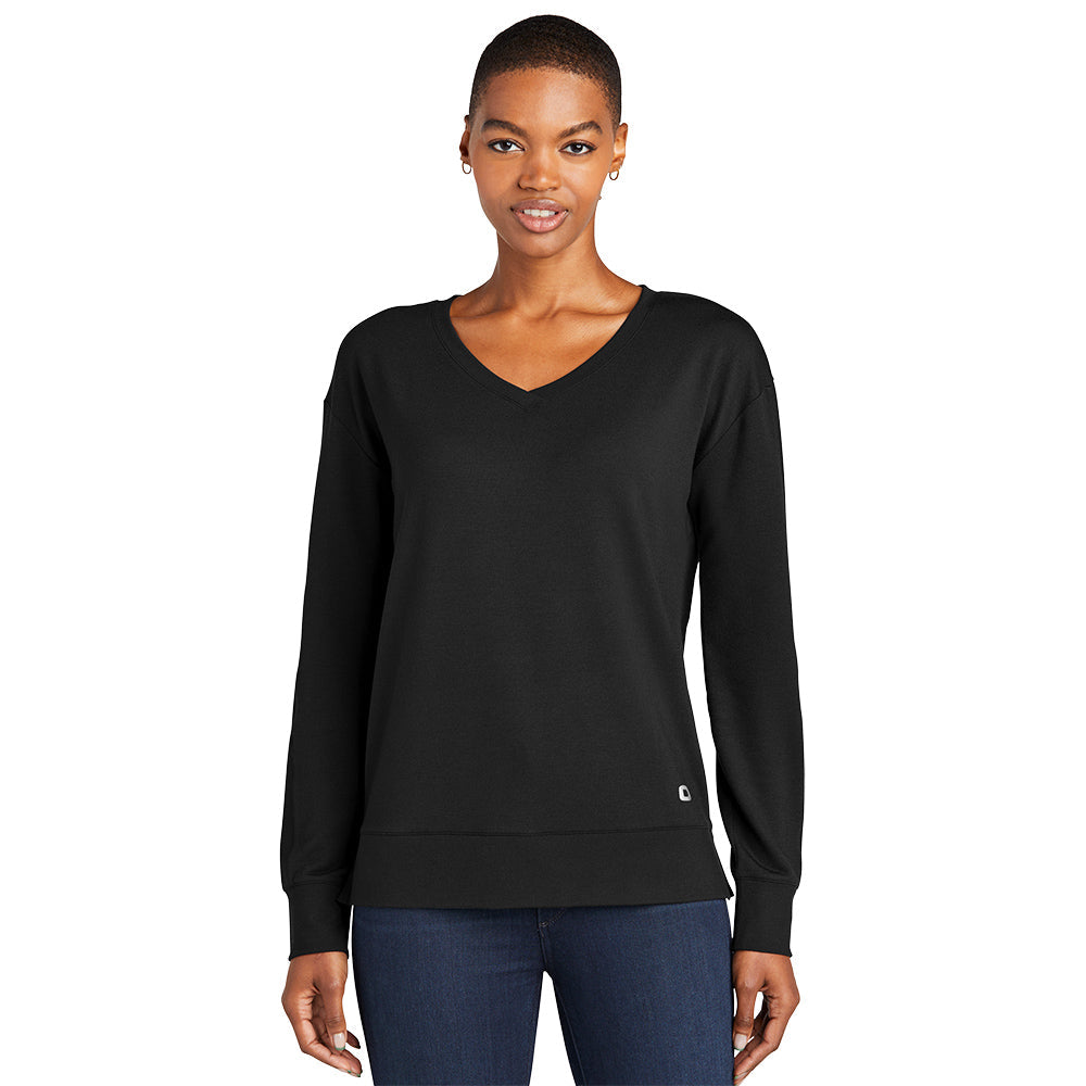 OGIO Ladies Luuma Flex Long Sleeve V-Neck