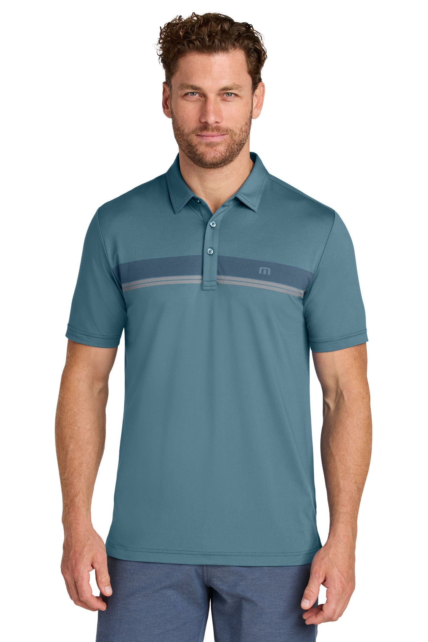 TravisMathew Glenview Stripe Polo